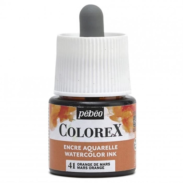Akvarell Farveblæk - Flere farver tilgængelige - 45 ml Orange De Mars