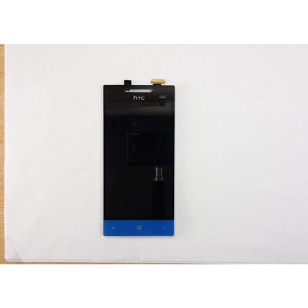 Kosketusnäyttö + musta/sininen Retina LCD -näyttö HTC 8S:lle Blå