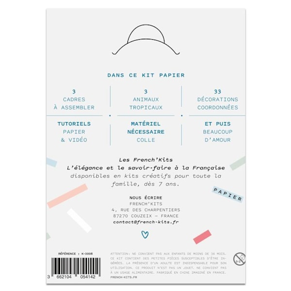 Marque Pages - Les French Kits - Perhe - Helppo taso - Mixed - 30 min Flerfärgad