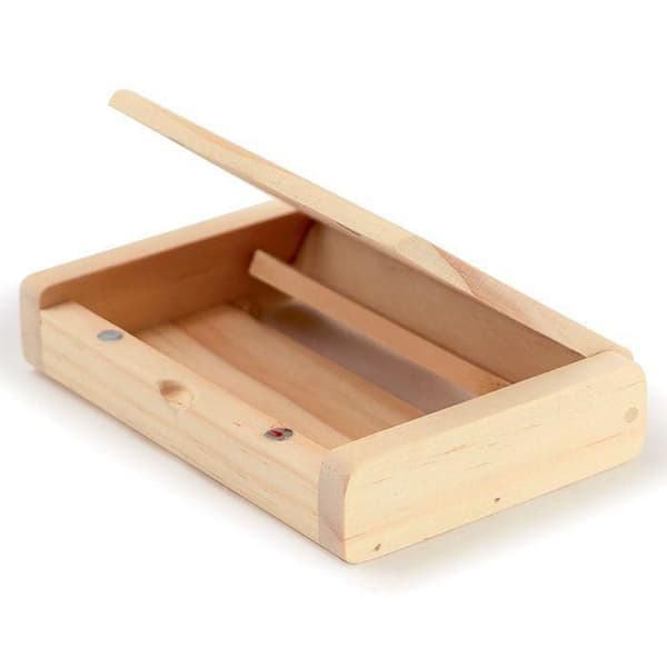 Kortholder - GRAINE CREATIVE - Træ - 10,5 x 7 cm - Beige - Elegant design Beige