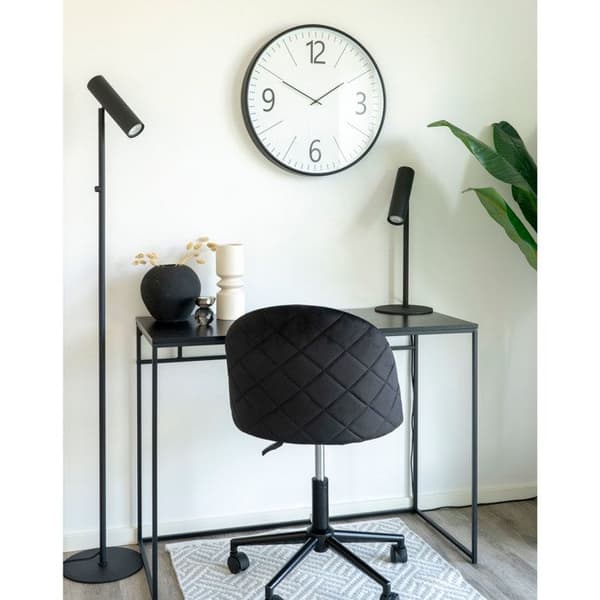 Biel Väggklocka, Ø51 cm, svart, vit. Vit