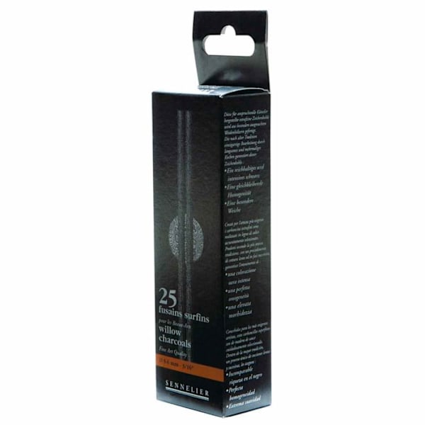 Assorted Surfins Charcoals - Ej specificerat - 5-6mm - X25 - Färg: Svart Svart