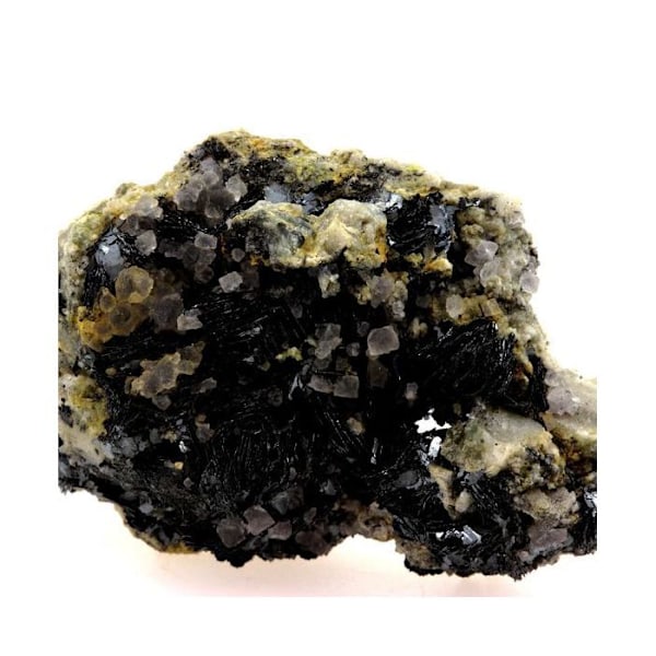 Hematite + Grå Fluorit 164,0 karat Grå
