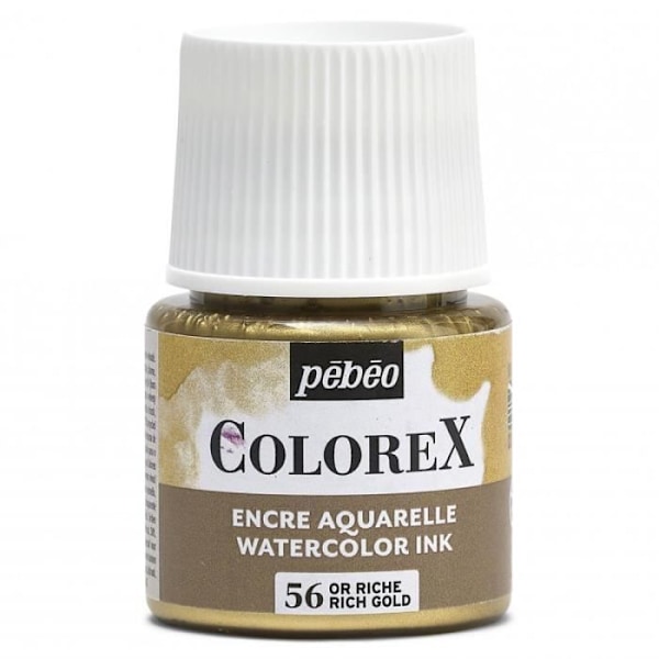 Vesiväri - PEBEO - Colorex - 45 ml - Rikas Kulta - Sekalainen Rik guld