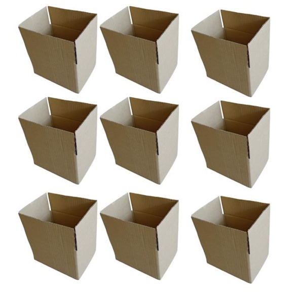 15 pakkauskartonkia 20 x 15 x 11 cm kastanj