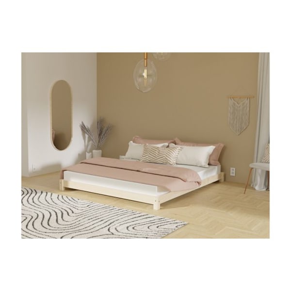 Dobbelt seng TATAMI 200 x 200 naturlig Beige