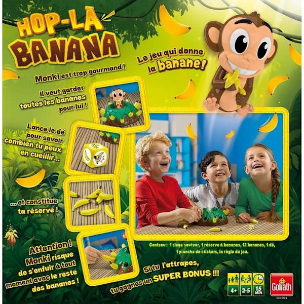 HOP BANANEN - Børnebrætspil - GOLIATH Flerfärgad