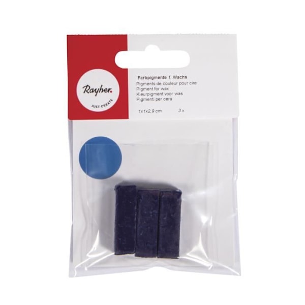 Färgpigment för vax - sct.-LS - Mörkblå - 1x1x2,9 cm - 3 stycken Mörkblå