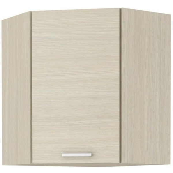 CHAMONIX Korkea kulmayksikkö 60/60 - Vaalea tamminen sisustus - L58 x S58 x K72 cm Ljus ekdekor