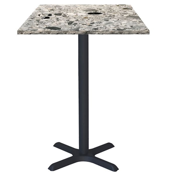 Högt bord 60 x 60 cm - Dina terrazzo cepp modell Grå
