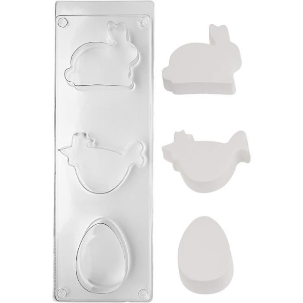 Moule - Rayher Hobby - 36071000 - Läpinäkyvä - 3 kappaletta - 35 x 10,5 x 3,3 cm Transparent