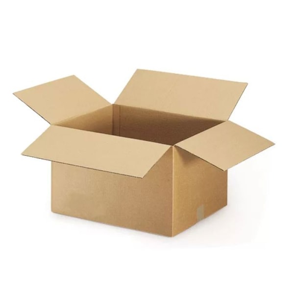 10 st packboxar 16 x 12 x 11 cm - Dubbel korrugerad kastanj