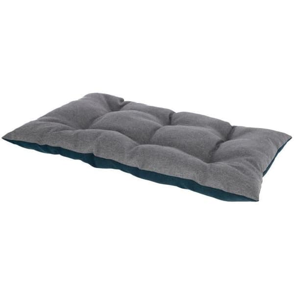 KERBL - Vendbar liggeunderlag M - 55 x 90 cm - ELY pude - Grå/petrol - - Grå/Petrol Blå
