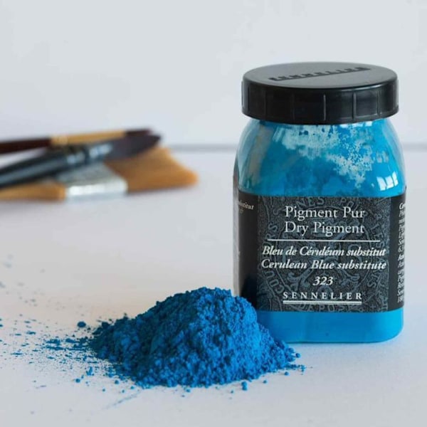 Pigment för färgskapande - 180 g burk - Cerulean blå substitut Blå
