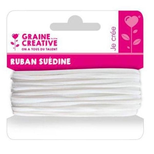 Satinband 5 m - Vit Vit