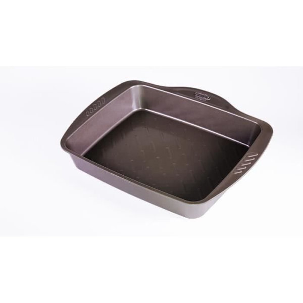 Bagplade - PYREX - 1452052 - Rektangulær - I stål - 30 x 24 cm CHOKOLADE