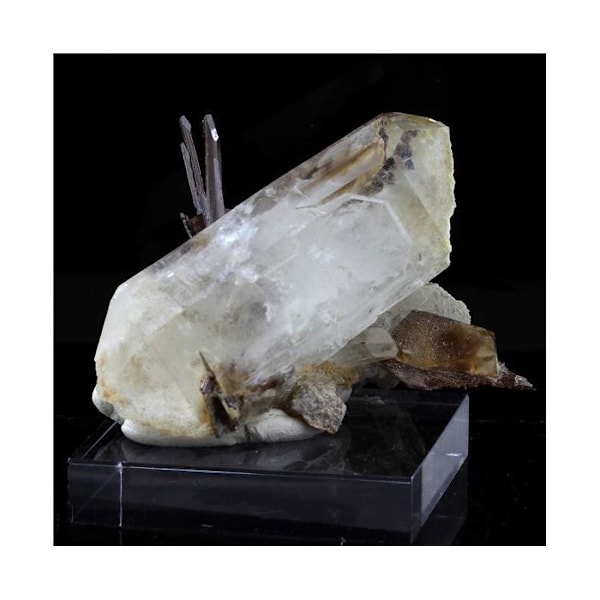 Sten og mineraler. Kvarts + Brookite. 321,5 øre. Balochistan, Pakistan.