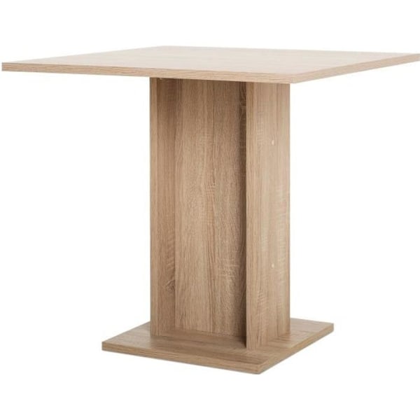 Matbord för 2 till 4 personer - Fyrkantigt - Klassisk - Ekdekor - GUSTAVE - L 80 x B 80 cm Brun