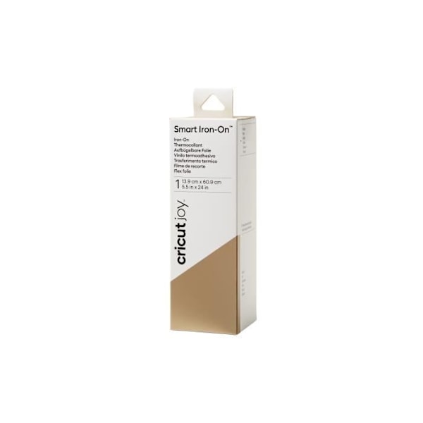 Lisävarusteet Leikkauskoneet ja lämpöpuristimet Cricut Smart Iron-On™ silitettävä tela 23,9 x 60,9 cm kultaa