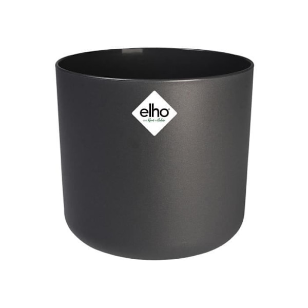 ELHO B.for Soft rund urtepotte - Sort - Ø 35 x H 32 cm - indvendig - 100% genanvendt Antracit
