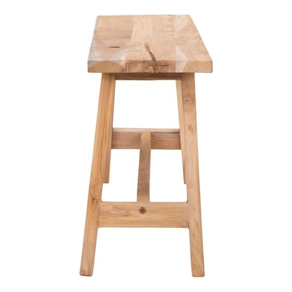 Bænk i teak BARCELONA 90 cm kastanj