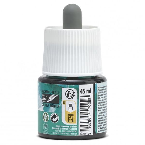Vesiväri - PEBEO - Colorex - Smaragdinvihreä - 45 ml - Neste Smaragdgrøn