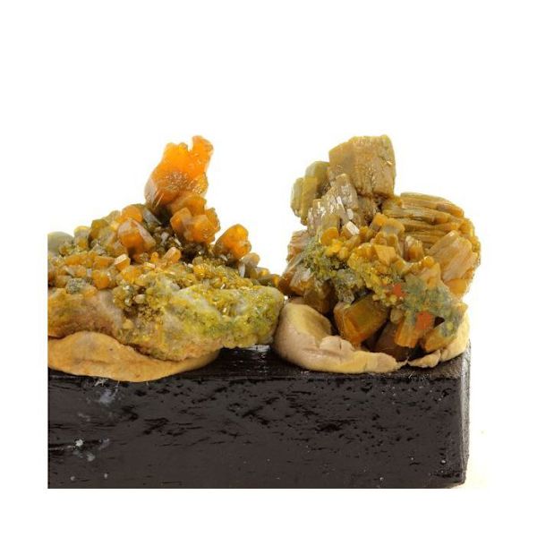 Sten og mineraler. Pyromorphit. 186,15 øre. Les Farges mine, Ussel, Corrèze, Frankrig.