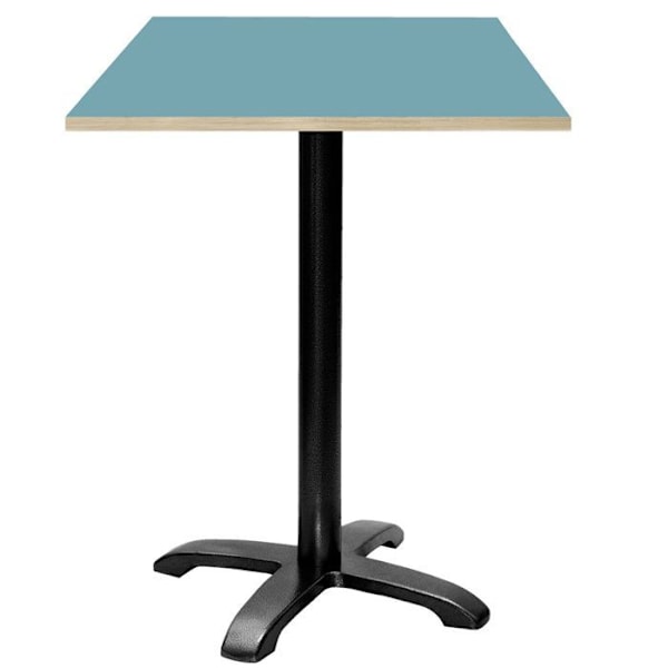 Højt bord 60 x 60 cm - Bazila model cederblå med trækanter Blå