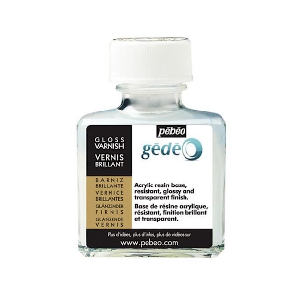 Afslutningslak - GEDEO - 75ml - Glansfuld - Modstandsdygtig - Transparent