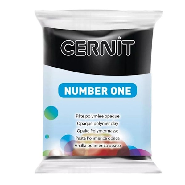 Pasta Cernit n°1 - 56 g - Musta - Cernit Svart