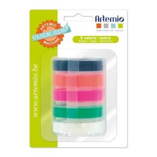 ARTEMIO Lataus Etikettikone 5 Fluo-nauhaa Multi-farver