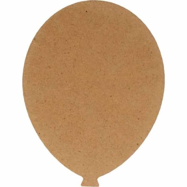 MDF puinen ilmapallo - 15 x 11,5 cm