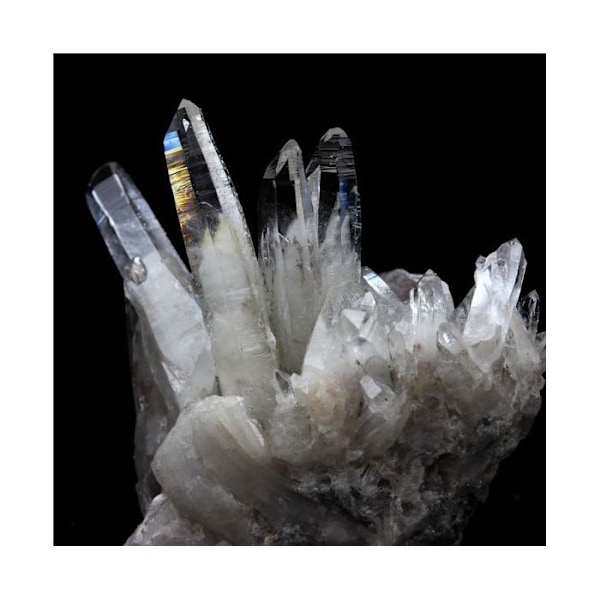 Sten og mineraler. Muzo Ghost Quartz. 179,0 øre. Vizille, Isère, Frankrig..