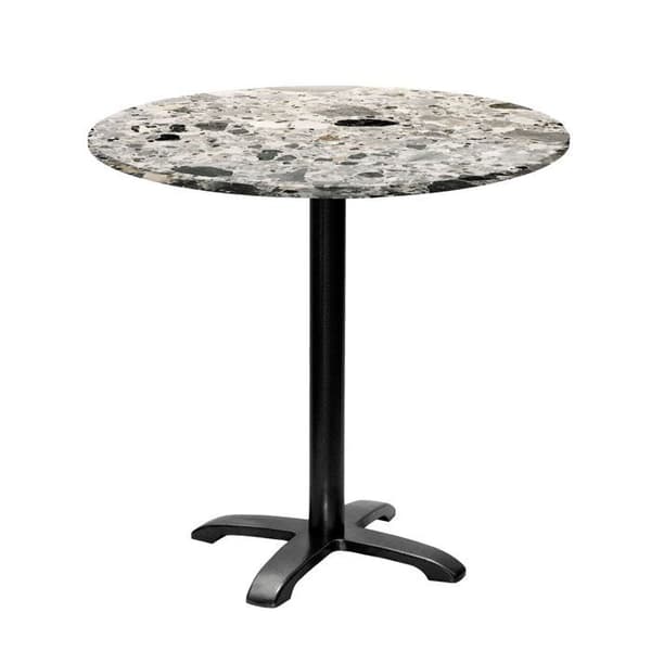 Pyöreä pöytä Ø 80 cm - malli Bazila terrazzo cepp Grå