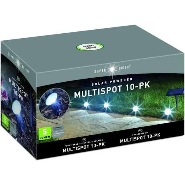Solgarland - SMARDTV - Multi-spots 5L - 10 glödlampor - Cool vit - 5 lumen