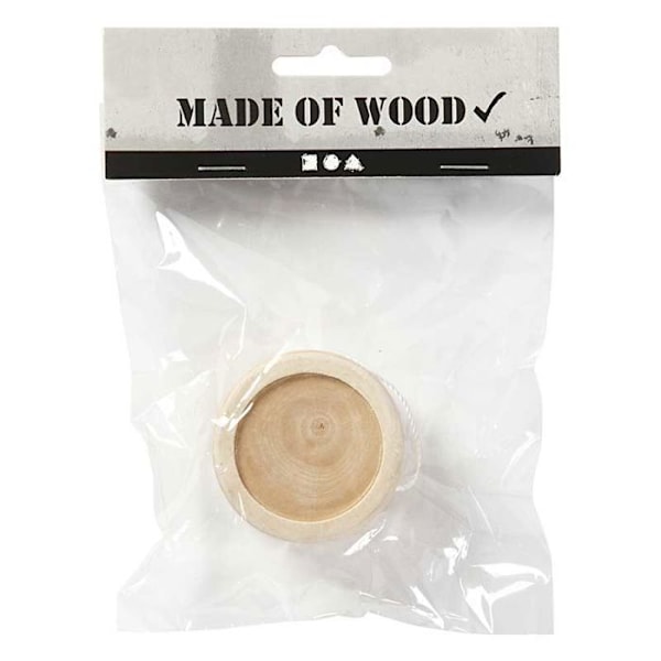 Træ yo-yo - Creativ Company - 5 cm - Kan tilpasses - Brun - Blandet kastanj