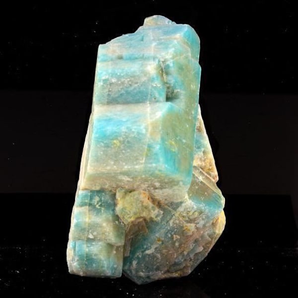Stenar og Mineraler - ABIJOUX - Amazonit - 593 ct - Konso - Ægthedscertifikat