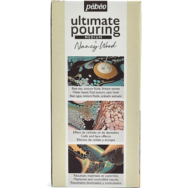 Laatikko - Ultimate Pouring Medium - Pébéo x Nancy Wood - 1 L Flerfärgad