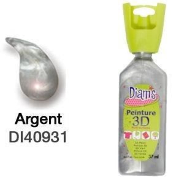 Pearly Silver 3D Paint Diam's