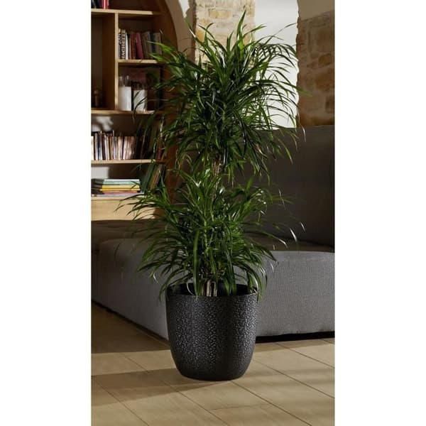 Cache-pot - EDA - Opale - 14,8 L - Ø 29,5 x H.27,1 cm - Sort Svart
