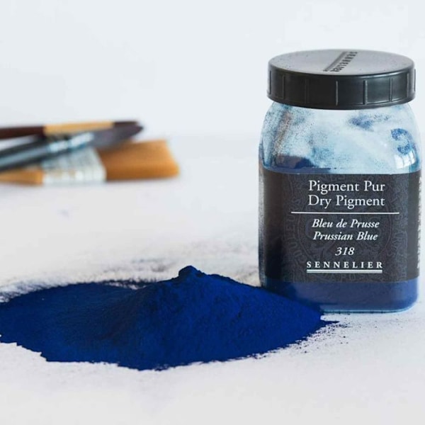 Pigment för färgskapande - 80 g burk - Preussisk blå Blå