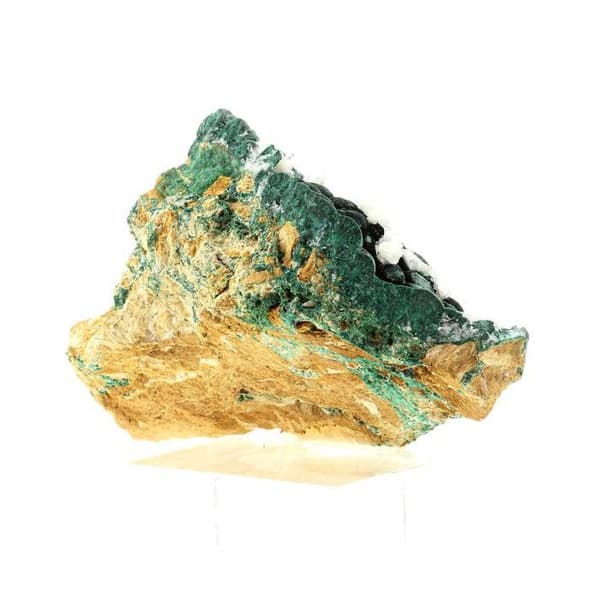Sten og mineraler. Malakit + Cerusit. 1490,0 øre. Mashamba West Mine, Congo.
