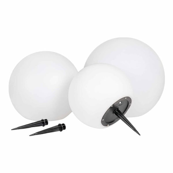 3 LIFTON LED solcellslampor Vit