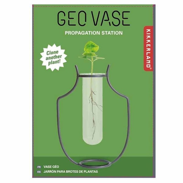 Jernvase - amphora soliflore - industriel stil Svart