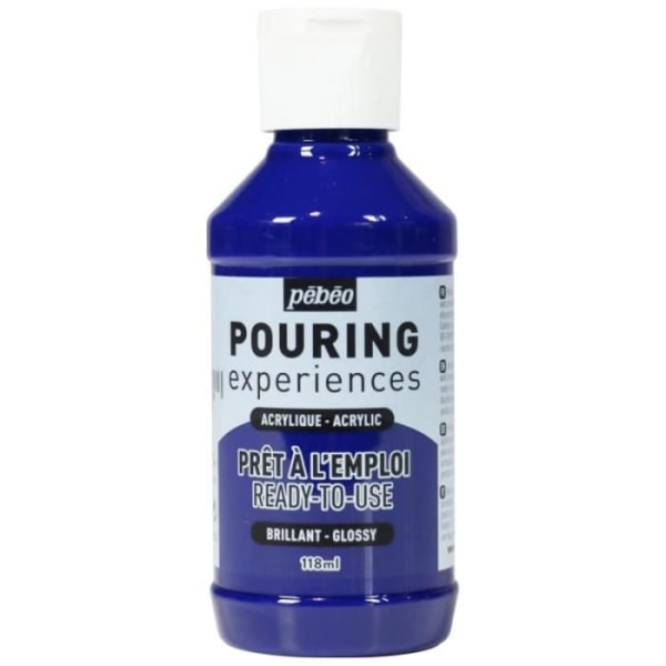 Pébéo Pouring Acrylic Paint - 118 ml Cyan Blue