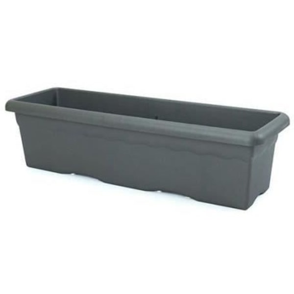 PLASTIKEN Suorakaiteen muotoinen istutuskone - 100 x 44 cm - Antrasiitti Antracit