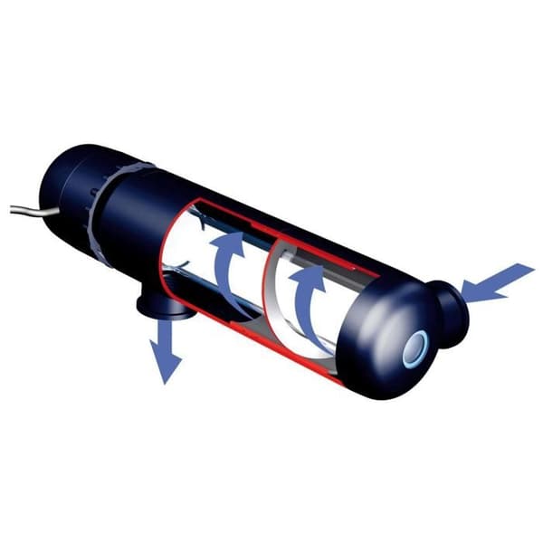UV-C apparat til bassin < 5000l - AlgClear 2500 Svart