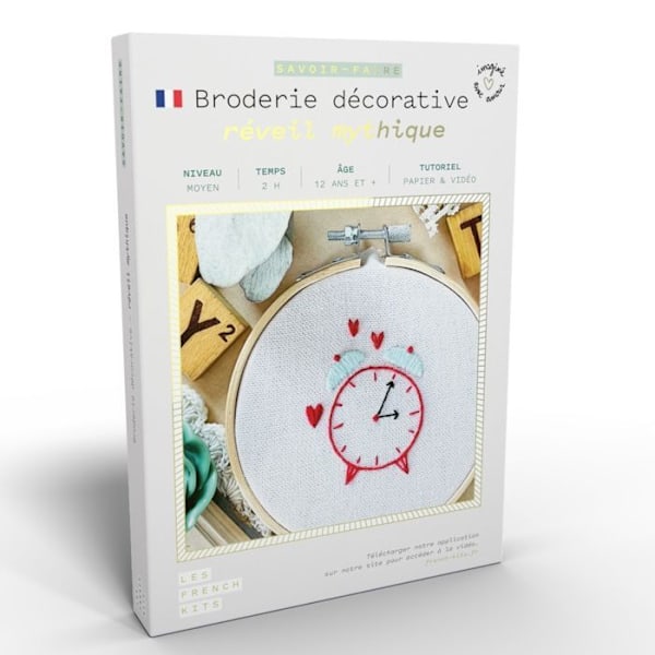 French Kits sy- og broderisæt - Mytisk vækkeur - Medium niveau - 7 stykker - fra 12 år N/A