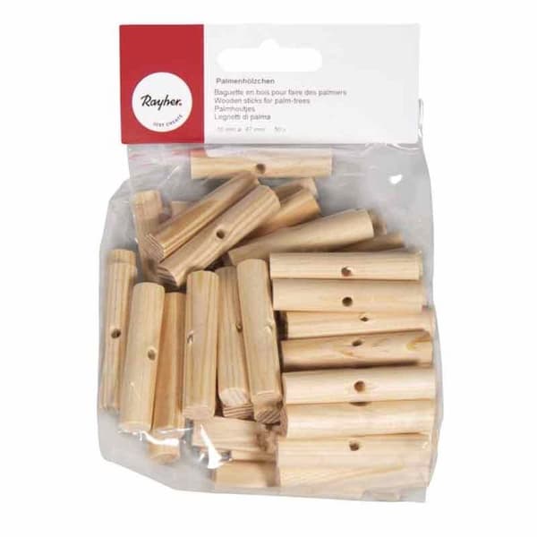 Træbaguette til at lave palmer 4,7 cm brun