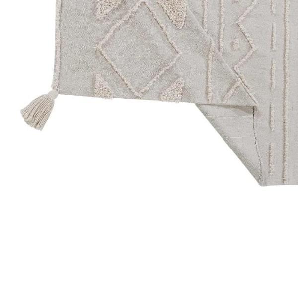 Tæppe - LORENA CANALS - Tribu Natural - 170 x 240 cm - Bomuld - Kan maskinvaskes Beige